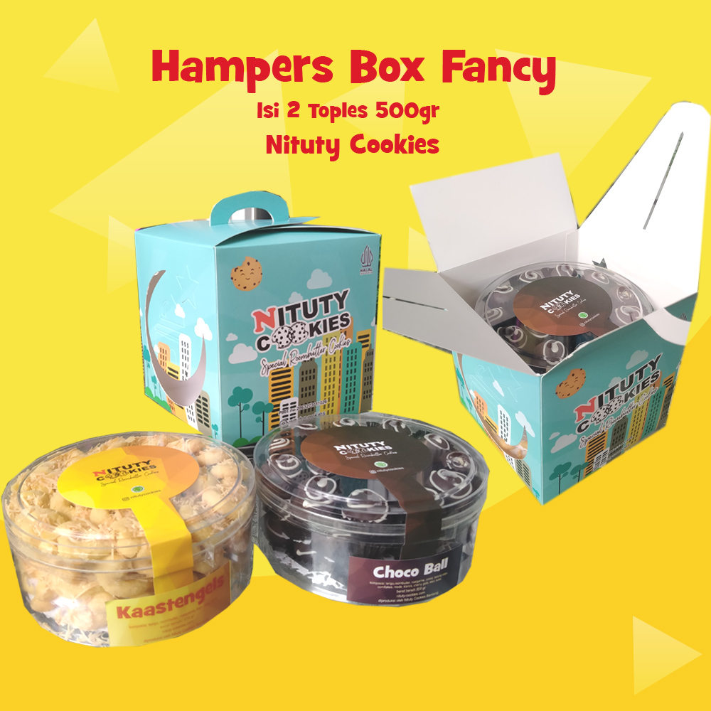 hampers kue kering lebaran box fancy