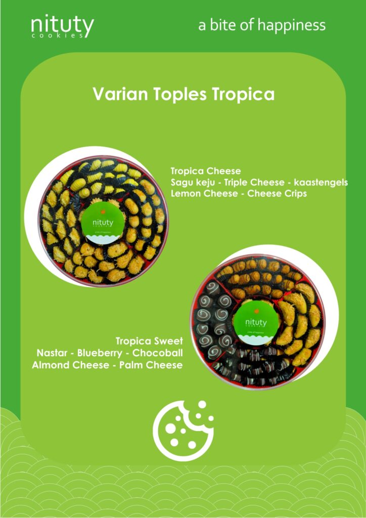 kue kering toples candy tray tropica